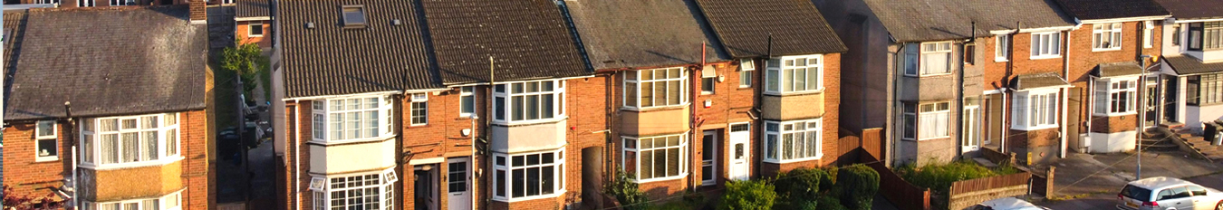 UK houses from above